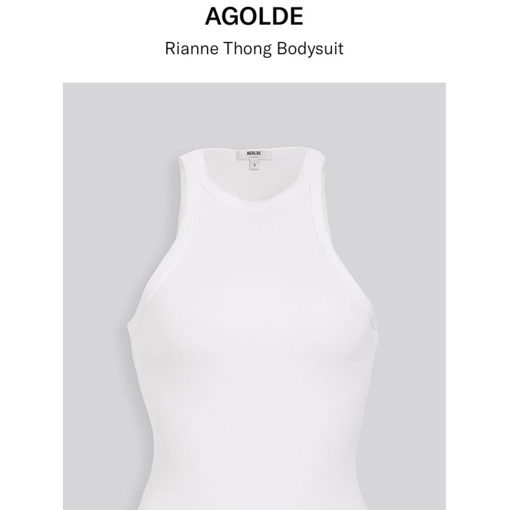 AGOLDE Rianne Thong Bodysuit (Medium)